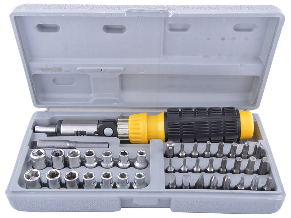 Socket and Screwdriver Tool Kit Accessories (41 pcs) by Your Brand