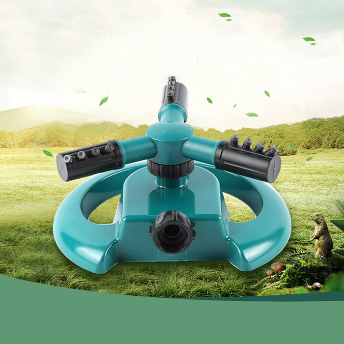 3 Arm 360° Sector Rotating Water Sprinkler Garden Pipe Hose Irrigation Yard by Your Brand