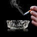 Sanford round ashtray for cigar or cigarette.