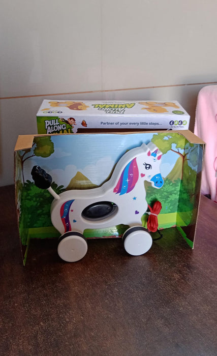 Pull Along Toy Unicorn | Pull String Toys for Babies by Your Brand