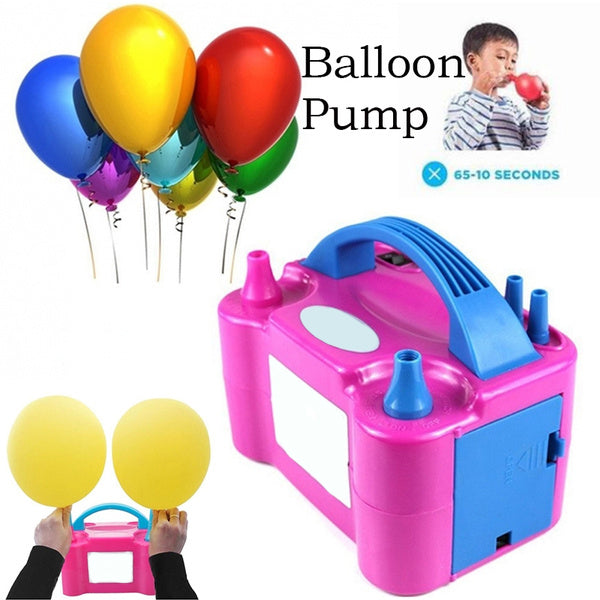 Portable Dual Nozzle Electric Balloon Blower Pump Inflator by Your Brand