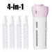 4 in 1 Travel Dispenser Bottle Set Travel Refillable Cosmetic Containers Set by Your Brand
