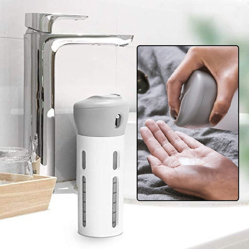 4 in 1 Travel Dispenser Bottle Set Travel Refillable Cosmetic Containers Set by Your Brand