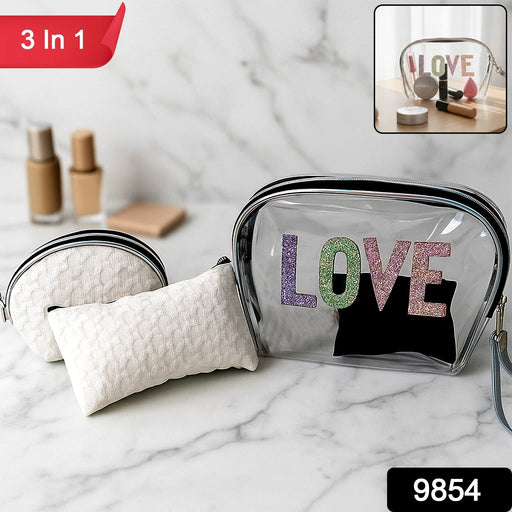 3-in-1 Premium Makeup Bag Set by Your Brand