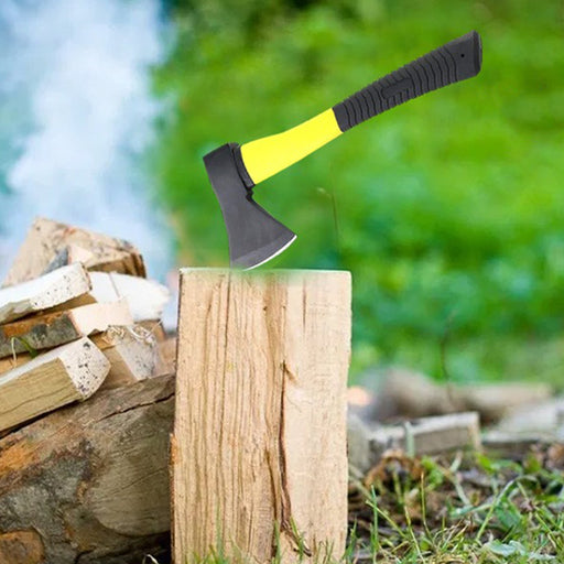 Fiberglas's Body Rubberised Handle Wood Cutting Axe by Your Brand