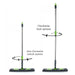Multipurpose Wet and Dry Cleaning Microfiber Flat MOP Floor Cleaning Mop with , 360 Degree Rotating Head and Telescopic Handle Steel Rod Long Handle Dry Mops, Standard (1 Piece, Multi-Colour) by Your Brand