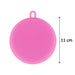 Non-stick silicone sponge for dishes, available in various colors.