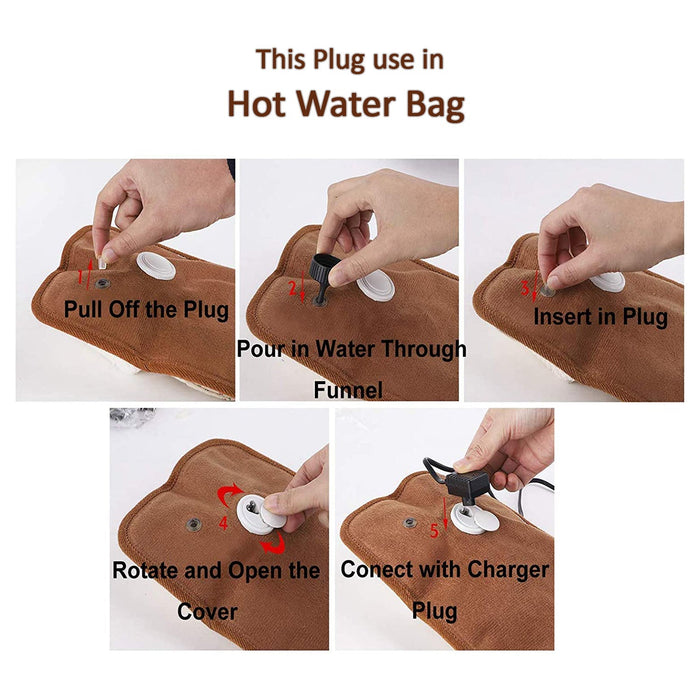 5 Pc Hot Water Bag Water Stopper used as stopper while injecting nails on walls etc by Your Brand