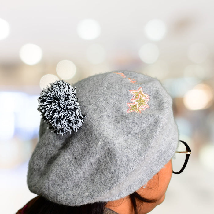 Unisex Beret Winter Cap Hat (1Pc) by Your Brand