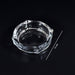 Decorative crystal ashtray for home decor.