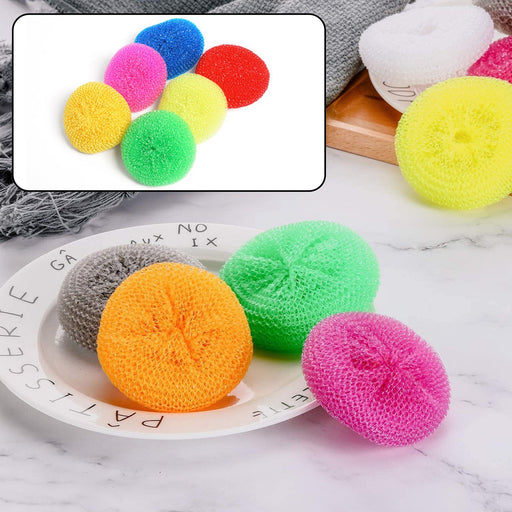 Plastic Scrubber Round Nylon Scrubbers (Pack of 12) by Your Brand
