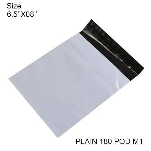 Tamper Proof Courier Bags(6.5X08 PLAIN 180 POD M1) - 100 pcs by Your Brand