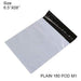 Tamper Proof Courier Bags(6.5X08 PLAIN 180 POD M1) - 100 pcs by Your Brand