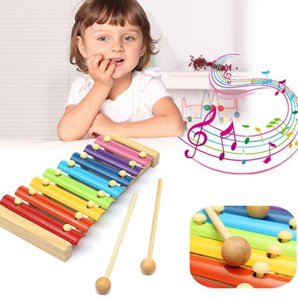 Wooden Xylophone Musical Toy for Children (MultiColor) by Your Brand