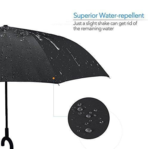Printed Travel Windproof Umbrella (Reverse Umbrella) by Your Brand