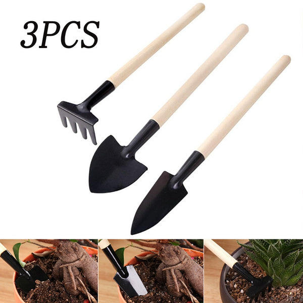 Kid's Garden Tools Set of 3 Pieces (Trowel, Shovel, Rake) by Your Brand