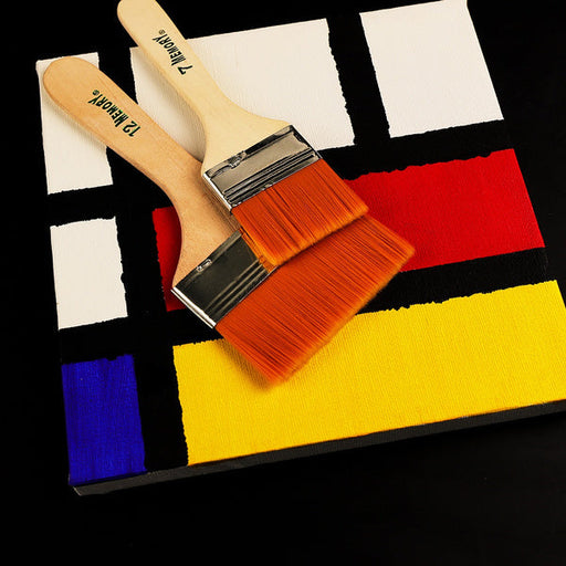Artistic Flat Painting Brush - Set of 12 by Your Brand