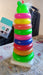 Plastic Baby Kids Teddy Stacking Ring Jumbo Stack Up Educational Toy 9pc by Your Brand