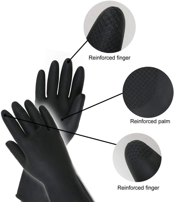 Multipurpose Natural Gum Rubber Reusable Cleaning Gloves by Your Brand