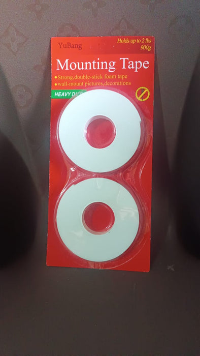 Strong Double Sided Tape Foam Mounting Tape (2 Pcs Set) by Your Brand