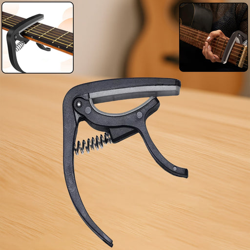 Guitar Capo with Pickup Stand – Soft Capo for Acoustic & Electric Instruments by Your Brand