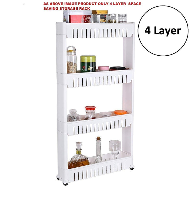 Multipurpose 4 Layer Space Saving Storage Organizer Rack Shelf by Your Brand