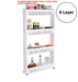 Multipurpose 4 Layer Space Saving Storage Organizer Rack Shelf by Your Brand