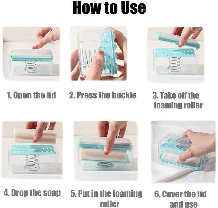 2 in 1 PORTABLE SOAP ROLLER DISH SOAP DISPENSER by Your Brand