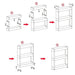 Multipurpose 4 Layer Space Saving Storage Organizer Rack Shelf by Your Brand