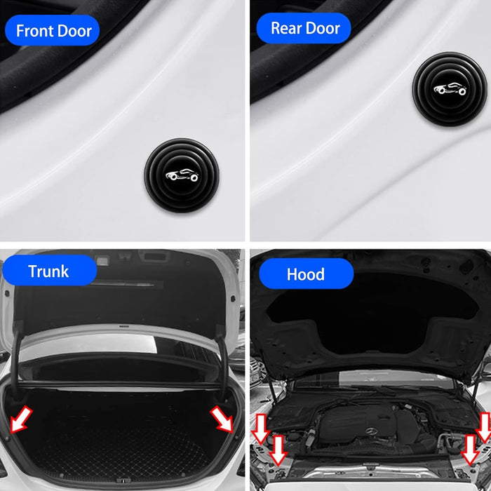 Car Door Shock Absorber Car Door Protection Sticker (100 Pcs Set) by Your Brand