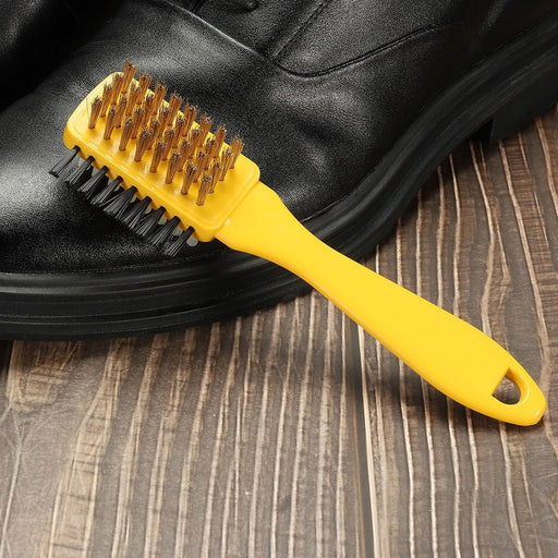 3 Side Portable Multifunctional shoe brush Cleaning Brush, Shoe Brush Excellent Quality and ular by Your Brand
