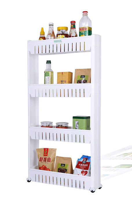 Multipurpose 4 Layer Space Saving Storage Organizer Rack Shelf by Your Brand