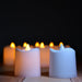Plastic LED tealights for home decor.