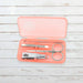 Nail care set with case for travel