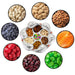 Multi-compartment rotating tray for dry fruits and snacks