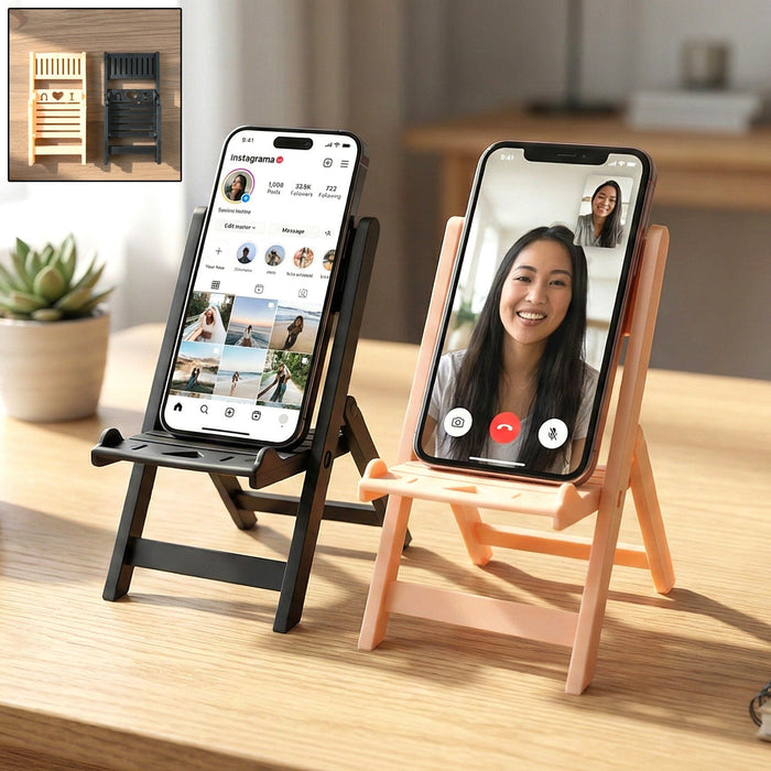 Mini Chair Shape Mobile Stand Holder (1 Pc) by Your Brand