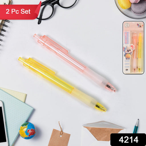 Lightweight Ball Point Pen, Smooth Writing Black Ball Pens (2 Pc Set) by Your Brand