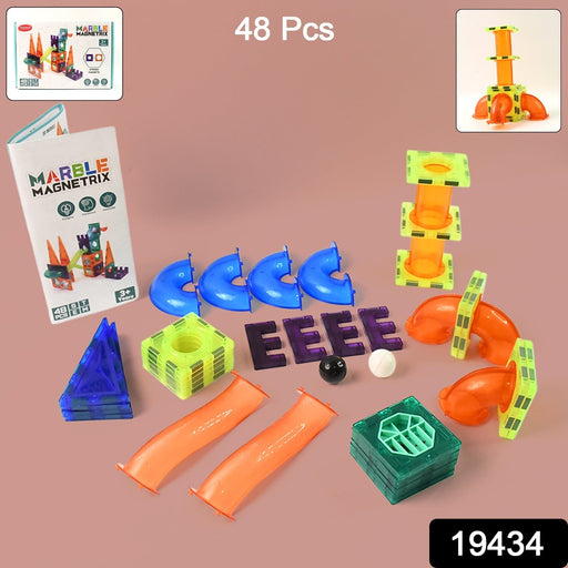 Marble Magnetrix Magnetic Marble Run Building Set by Your Brand