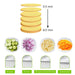 Vegetable chopper with easy hand press operation