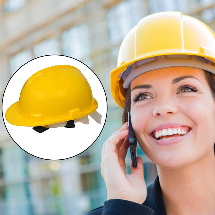Yellow Plastic Hard Hat Construction Cap (1Pc Only) by Your Brand