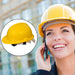 Yellow Plastic Hard Hat Construction Cap (1Pc Only) by Your Brand