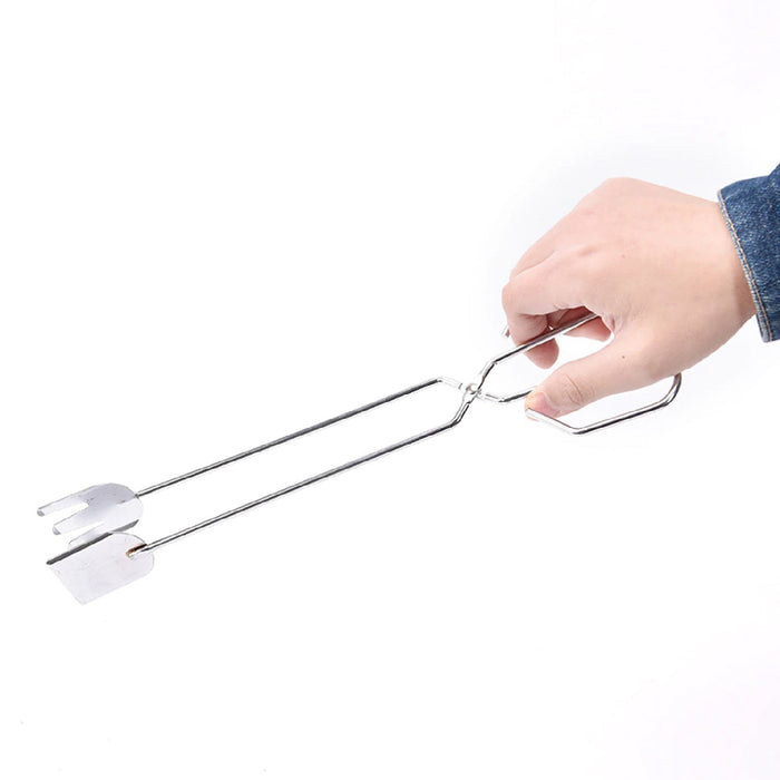 31cm Multi-Functional Metal BBQ Tongs for Serving (Clamp, Durable) by Your Brand
