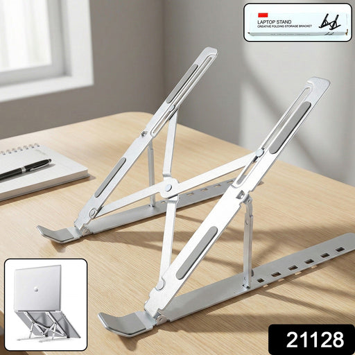 Foldable Adjustable Laptop Stand for Desk and Table Use by Your Brand