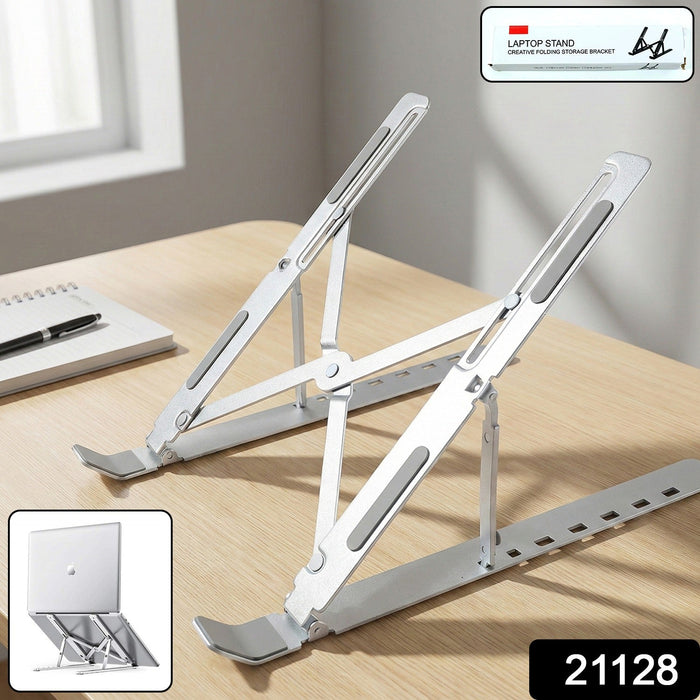 Foldable Adjustable Laptop Stand for Desk and Table Use by Your Brand