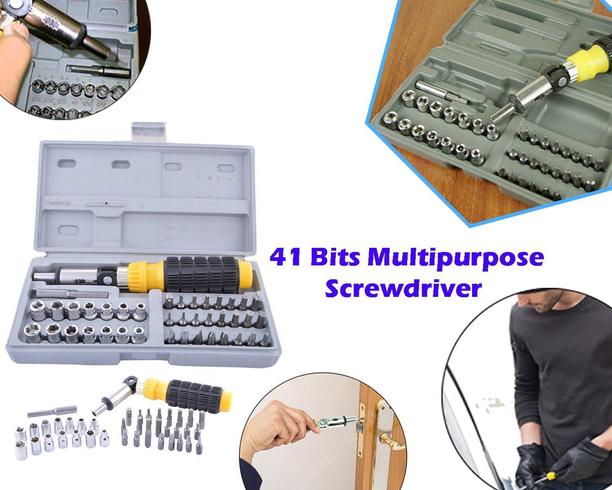 Socket and Screwdriver Tool Kit Accessories (41 pcs) by Your Brand