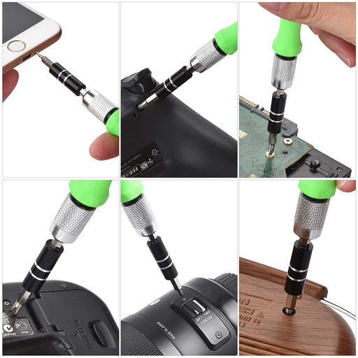 32 in 1 Mini Screwdriver Bits Set with Magnetic Flexible Extension Rod by Your Brand