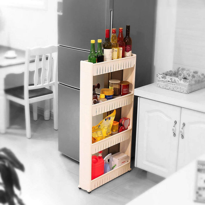 Multipurpose 4 Layer Space Saving Storage Organizer Rack Shelf by Your Brand