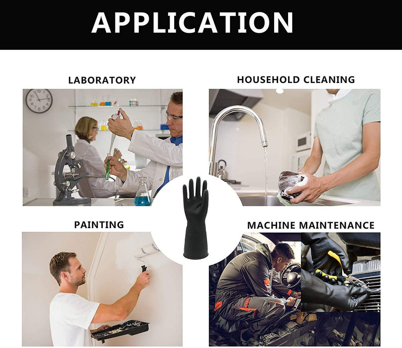 Multipurpose Natural Gum Rubber Reusable Cleaning Gloves by Your Brand