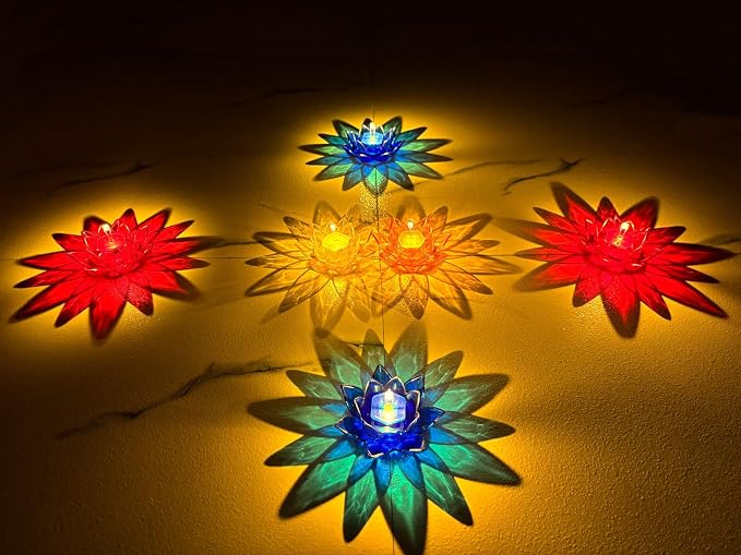 Dropdash Lotus Reflection Diya(Pack of 12) - Jewellery