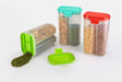 2-liter plastic cereal storage with two compartments